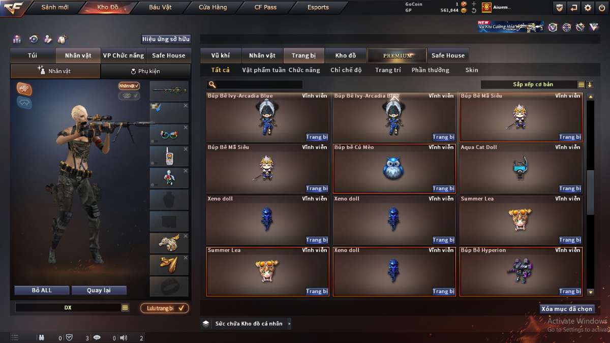 shop acc cf uy tin gia re
